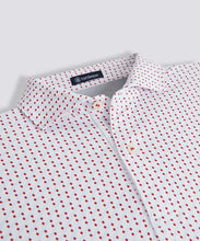 Load image into Gallery viewer, Red/Sky Washington Two Button Performance Polo