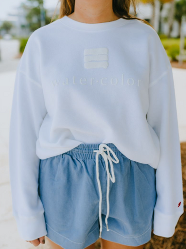 White Reverse Fleece Oversized Midi