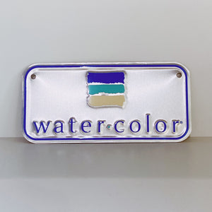 WaterColor Bicycle Plate